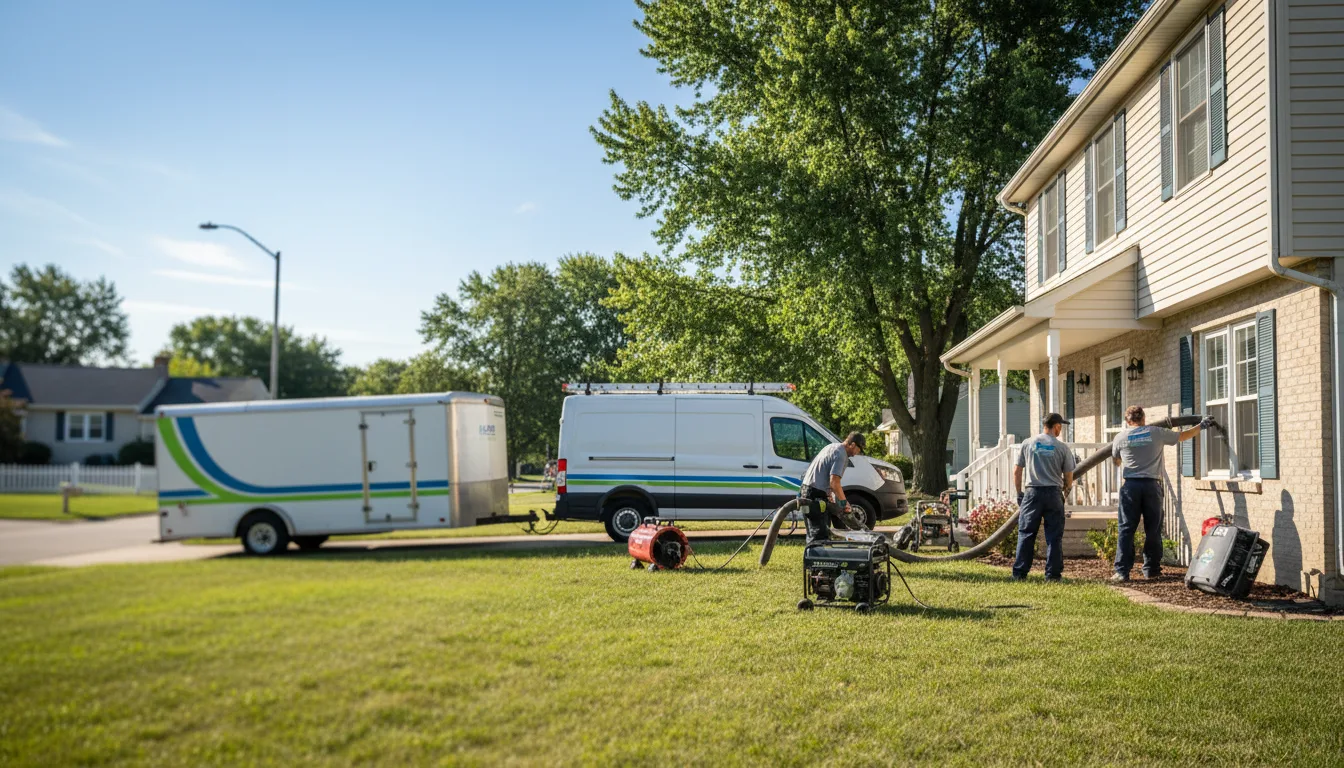 Flooded Basement Restoration And Cleanup With Repair in Mount Victory, OH near me